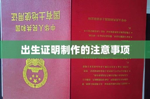 厦门出生证明制作的注意事项