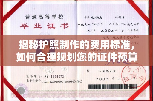 厦门揭秘护照制作的费用标准，如何合理规划您的证件预算