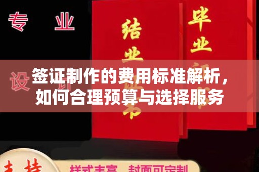 厦门签证制作的费用标准解析，如何合理预算与选择服务