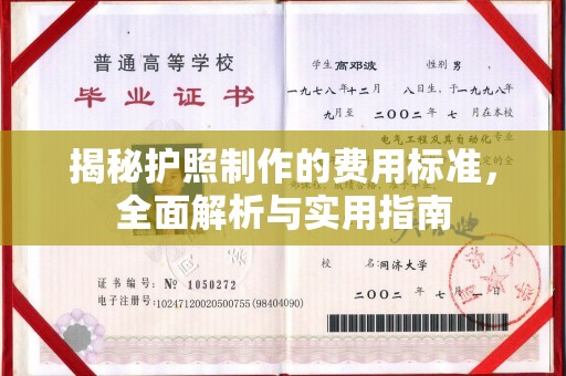 厦门揭秘护照制作的费用标准，全面解析与实用指南