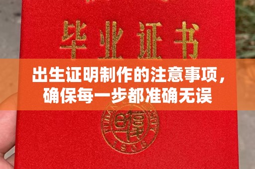 厦门出生证明制作的注意事项，确保每一步都准确无误