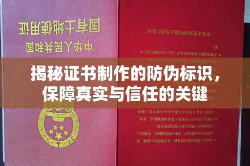 厦门揭秘证书制作的防伪标识，保障真实与信任的关键