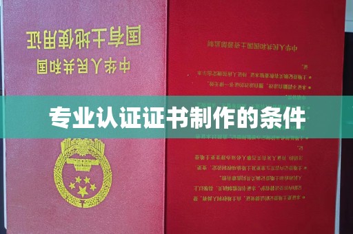 厦门专业认证证书制作的条件