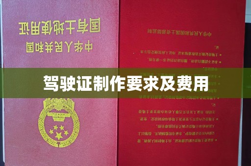 厦门驾驶证制作要求及费用