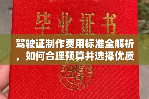 厦门驾驶证制作费用标准全解析，如何合理预算并选择优质服务？